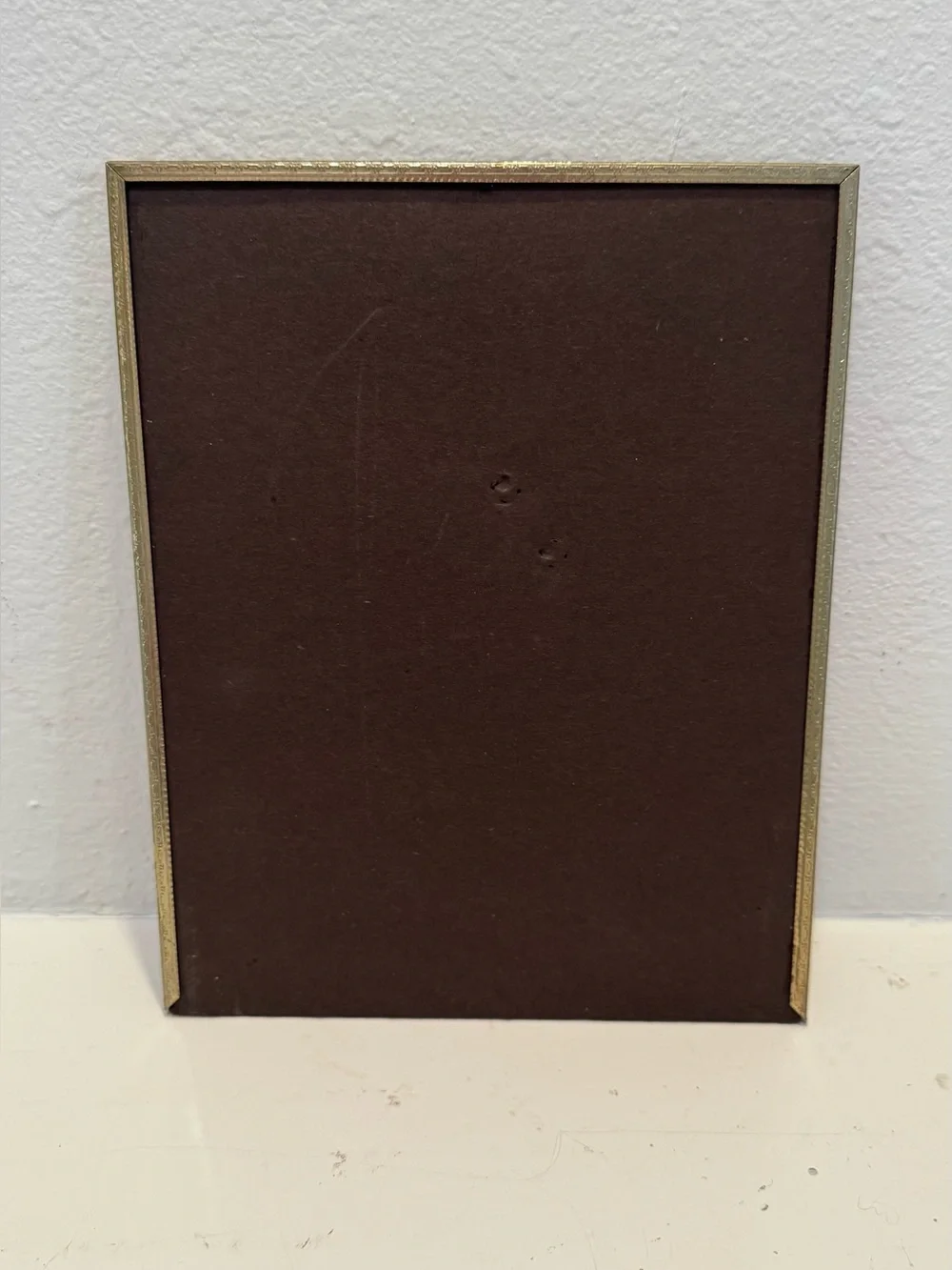 Vintage Towle 8x10 Tarnished Brass Picture Frame with Removable Picture Mat